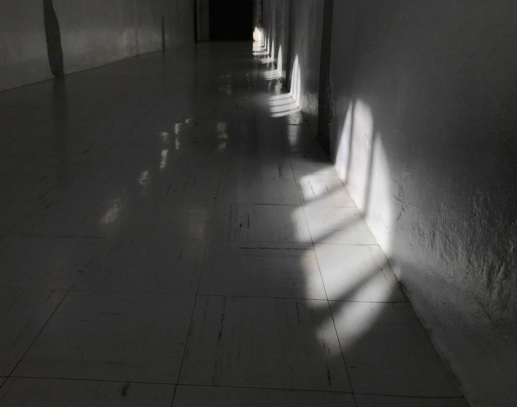 dim hallway