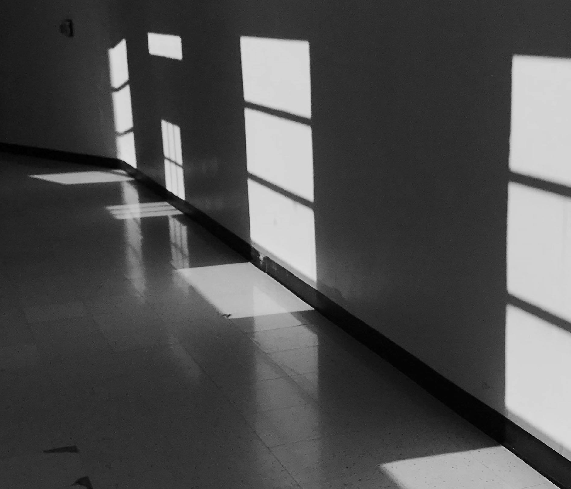 hallway with light